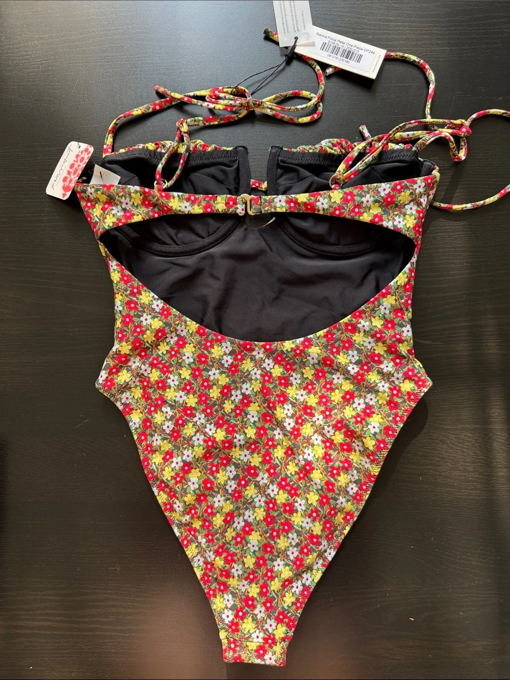 Free People Montce x Jasmine Tookes Sienna Floral Petal Swimsuit Size M - NEW